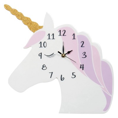 Trend Lab Unicorn Head Wall Clocks - White