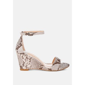 Kodor Snake Print Slim Wedge Sandals Women - 1 of 4