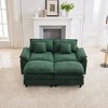 HYLEORY Chenille Fabric Pillow Top Arm U-Shaped Sectional Sofa , Indoor Convertible Modular Sectional Sofa Set with 2 Ottomans for Living Room - 4 of 4
