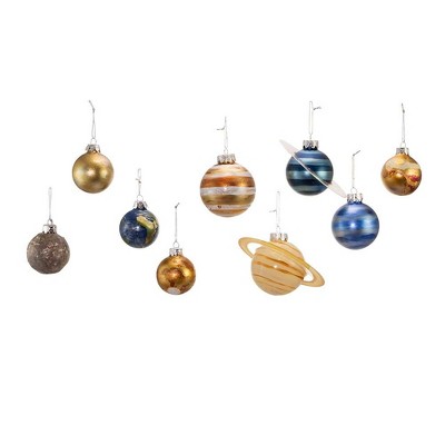 Solar System Planets Christmas Tree Ornament Set, 9-Piece