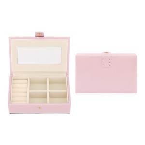 REGALWOVEN Women's Mini Modern Portable Faux Leather Jewelry Box - 1 of 4
