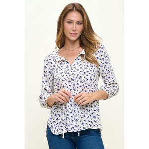 WEST K Women's Sophia Three Quarter Sleeve Blouse - 1 of 4