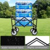 FURNIinspire Outdoor Serving Carts 225lbs Collapsible Foldable Wagon Cart Beach Wagon Utility Cart for Sports Gardeing, Black, 25.98"*17.32"*37.4" - 4 of 4