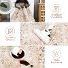 Coucheta Large Washable Area Rug, Stain-Resistant Indoor Soft Carpet with Floral Design for Bedroom, Living Room - 3 of 4