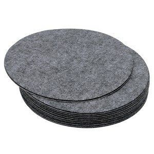 Unique Bargains Round Soft Adhesive Non-slip Anti-scratch Furniture Lamp Base Felt 10 Pcs - 1 of 4