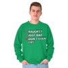 Christmas List Naughty Bad Didn't Try Sweatshirt for Men or Women Brisco Brands - 3 of 4