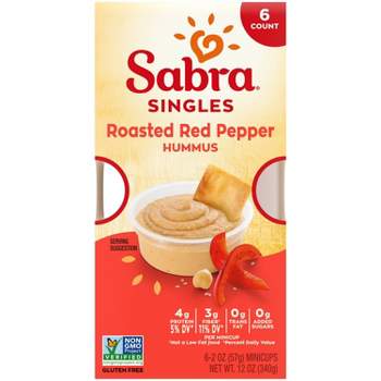 Sabra Roasted Red Pepper Hummus Singles - 12oz/6pk
