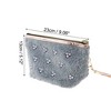 Unique Bargains Women Portable Faux Pearls Makeup Bag Gray 1 Pc - 3 of 3