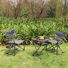 Zenree Heavy Duty Portable Foldable Director's Chair, Gray - 3 of 4