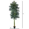 Nearly Natural 10-ft Double Stalk Golden Cane Artificial Palm Tree - 3 of 4
