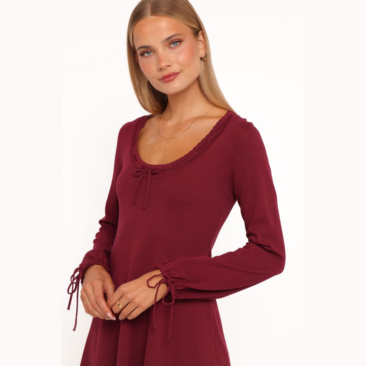 Kaylee Knit Long Sleeve Mini Dress - thumbnail 7