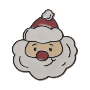 Unique Bargains Christmas Brooches Series Alloy Dripping Wax Red Green 0.98"x1.06" 1 Pc - 1 of 4