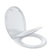 Elongated Toilet Cover with Integrated Toddler Insert and Quick-Release Hinges, Family-Friendly Potty Training Design - 2 of 4