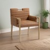 Meridian Furniture,Aimee Vegan Leather Dining Arm Chair - 2 of 4