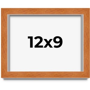 PosterPalooza | Photo Size Modernist Brown Picture Frame - UV Acrylic, Foam Board Backing, Hanging Hardware - 1 of 4