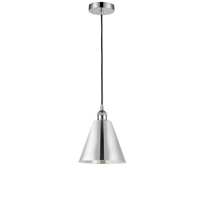 Edison Cone - 1 Light Cord Hung Mini Pendant In Industrial Style-11.75 Inches Tall and 8 Inches Wide - 1 of 1