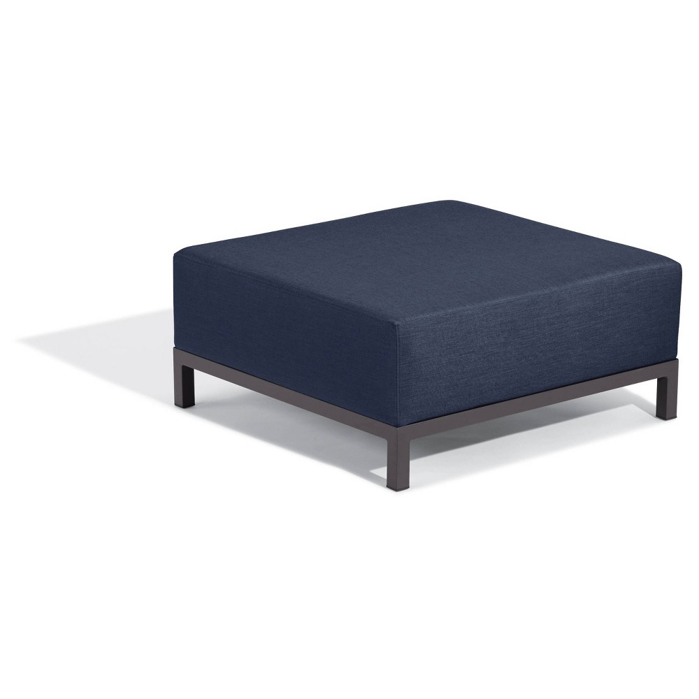 Koral Ottoman Carbon Spectrum Indigo Oxford Garden