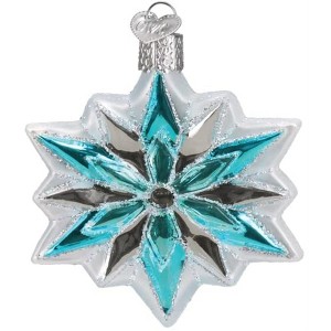 Old World Christmas Blown Glass Ornament for Christmas Tree, Snowflake - 1 of 4