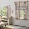 Annie Buffalo Portabella Check Ruffled Short Panel Set of 2 63x36 VHC Brands - 2 of 4