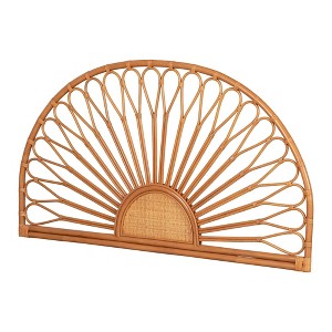 Queen Balka Rattan Wall Mounted Pattern Headboard - South Shore - 1 of 4