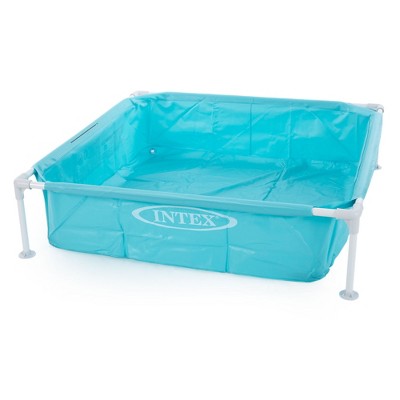 Intex 4ft x 12in Mini Frame Kiddie Beginner Swimming Pool, Ages 3 and Up, Blue