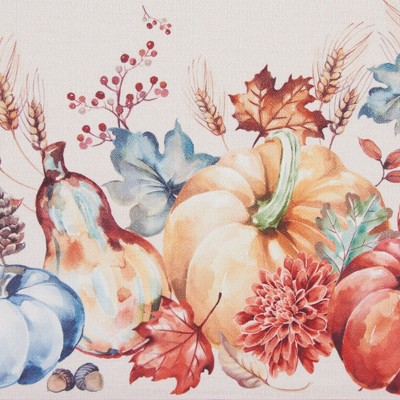 Autumn Harvest Pumpkin Graphic Rectangular Tablecloth 60x120