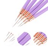 Unique Bargains Fine Nail Art Brushes Kit 1 Set - 2 of 4