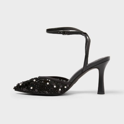 Women Ruth Heels with Memory Foam Insole - A New Day Black