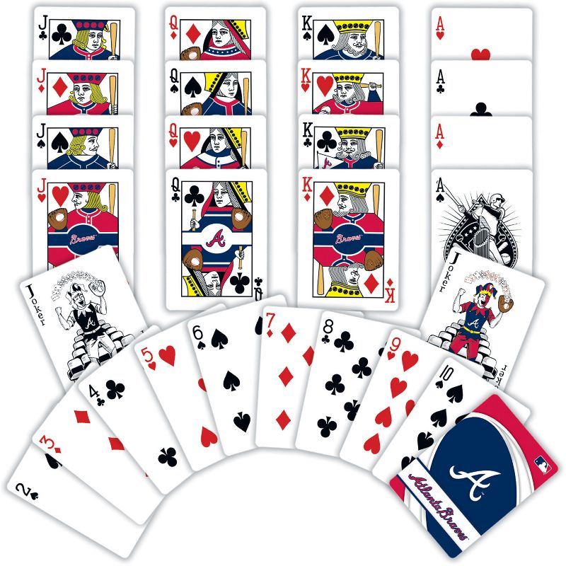 MasterPieces Officially Licensed MLB Atlanta Braves Playing Cards - 54 Card Deck for Adults, 3 of 6