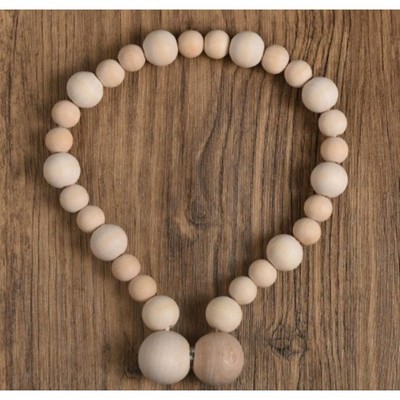 Boho Wooden beads Curtain Tieback