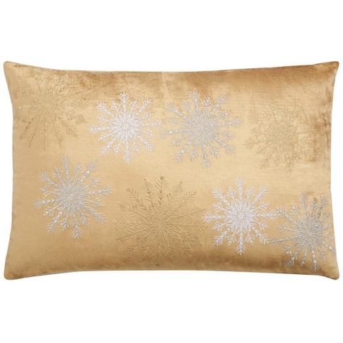 Safavieh Holiday Tree Pillow - Maroon / Gold