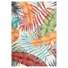 Green Washable Rug for Living Room Tropical Plant Throw Rug - 4 of 4