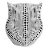 Itopfox Owl Statue 1 Piece 4.5 Inch White Polka Dot Decorative Figurine for Bookshelf Mantel Desk Home Office Bedroom Living Room - 2 of 4