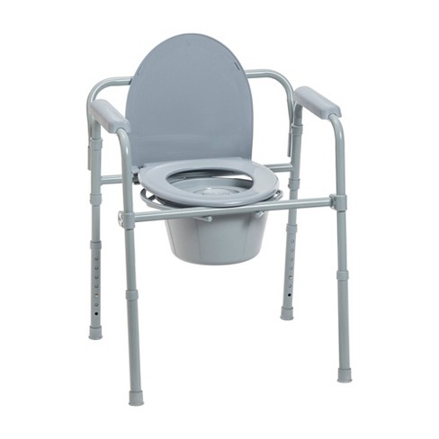 Drive Medical Steel Folding Bedside Commode Target