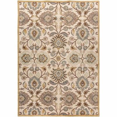 Hauteloom Caesar  Hand Tufted Tan 1012 Wool Rug