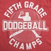 Mens Fifth Grade Dodgeball Champs T shirt Funny Vintage 80s Gym Cool Graphic Tee - Crazy Dog Men's T Shirt - 2 of 4