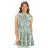 Collections Etc Sleeveless Paisley Printed Tank Top - 2 of 4