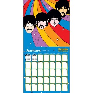 TF Publishing 13.5"x14.5" 2026 The Beatles Yellow Submarine Wall Calendar - 1 of 4