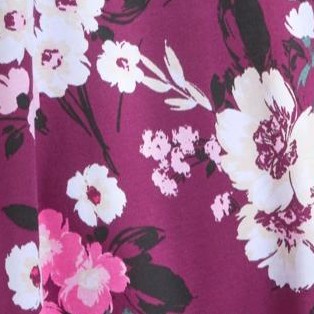 deep claret multi floral
