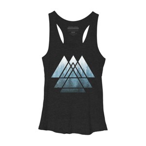 Women's Design By Humans Misty Forest Sacred Geometry By Maryedenoa Racerback Tank Top - 1 of 3