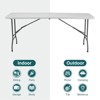 MR IRONSTONE  Folding Table Outdoor Indoor Heavy Duty Portable Table with Carrying Handle for Camping Picnic Party - image 4 of 4