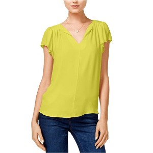 maison Jules Womens Flutter-Sleeve Pullover Blouse - 1 of 1