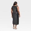 Women's Ruffle Sleeve Satin Maxi Dress - A New Day™ - 2 of 3