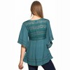 Women's Lace and Crochet Trim Top - SHE + SKY - 2 of 4