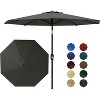 10Ft Patio Umbrella - 8 Sturdy Ribs Outdoor Table Umbrella with Crank Lift & Push Button Tilt - 2 of 4