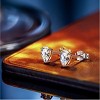 Paaaawaters 925 Sterling Silver Pear Shape 5A Cubic Zirconia Stud Earring - 2 of 4