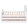 Sapphtopaz Twin Size Bed Frame with Wood Headboard and Footboard Platform Bed Frame with 6 Storage Drawers Platform for Bedroom, Apartment - 2 of 4