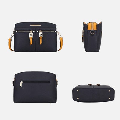 MKF Collection Zoely Vegan Leather Women's Crossbody Bag by Mia K - Olive Mustard — фото 4
