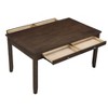 Vynxaria Dark Cherry Finish Dining Table, 4 Drawers, Transitional Style Wooden Furniture, Ideal for Dining & Kitchen Spaces - 3 of 4