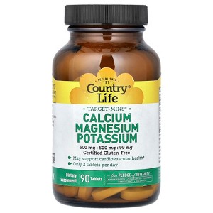 Country Life Target-Mins®, Calcium Magnesium Potassium, 90 Tablet - 1 of 2